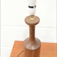 Vintage teak table lamp side lamp base (no shade!) mid century danish design