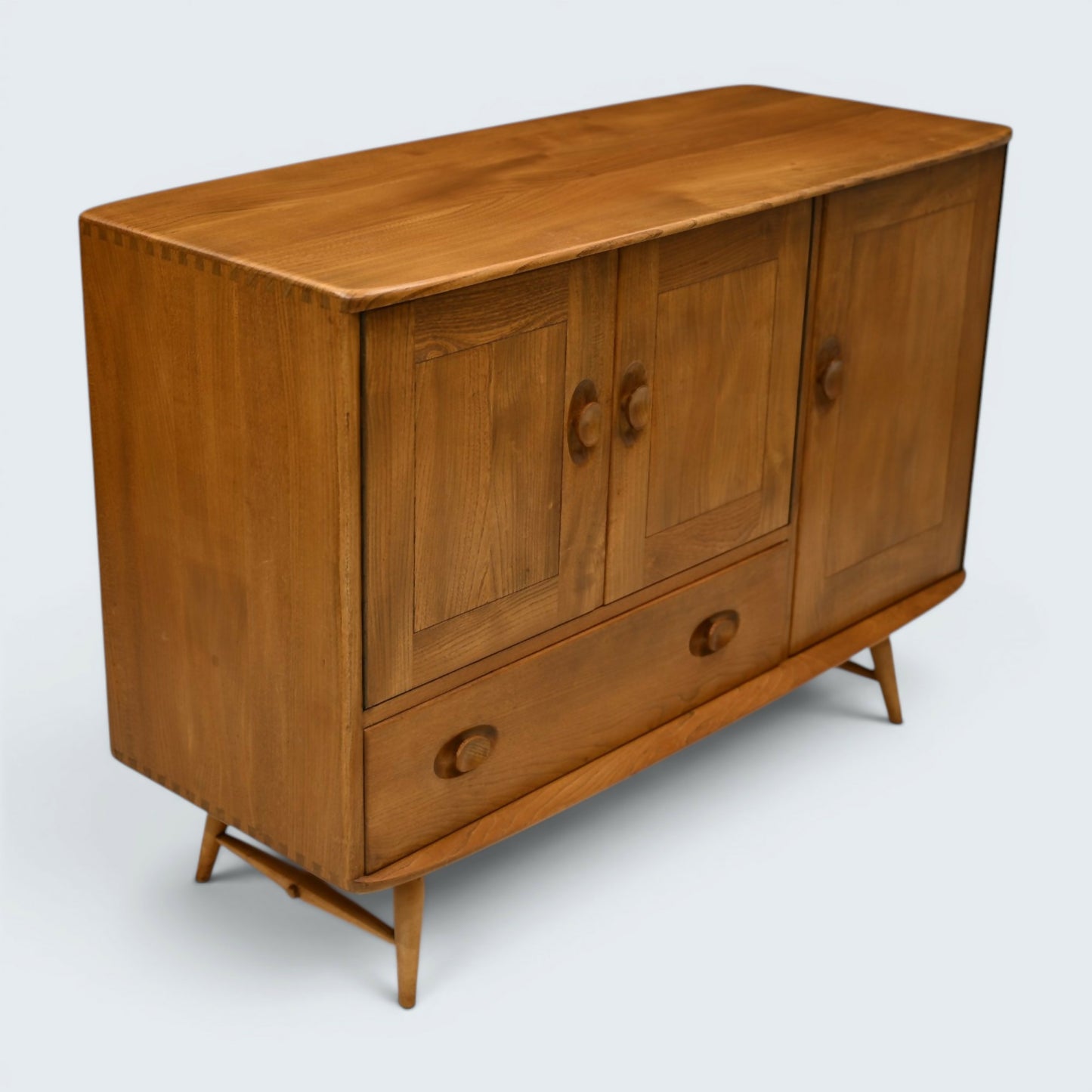Ercol Windsor Sideboard Cupboard Storage Model 467 Light Finish FREE UK Delivery