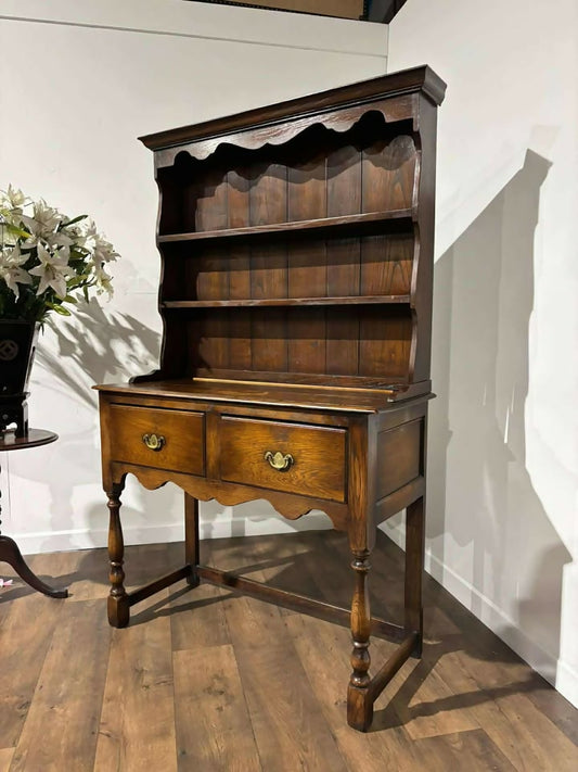 Vintage Oak Dresser on Turned Supports