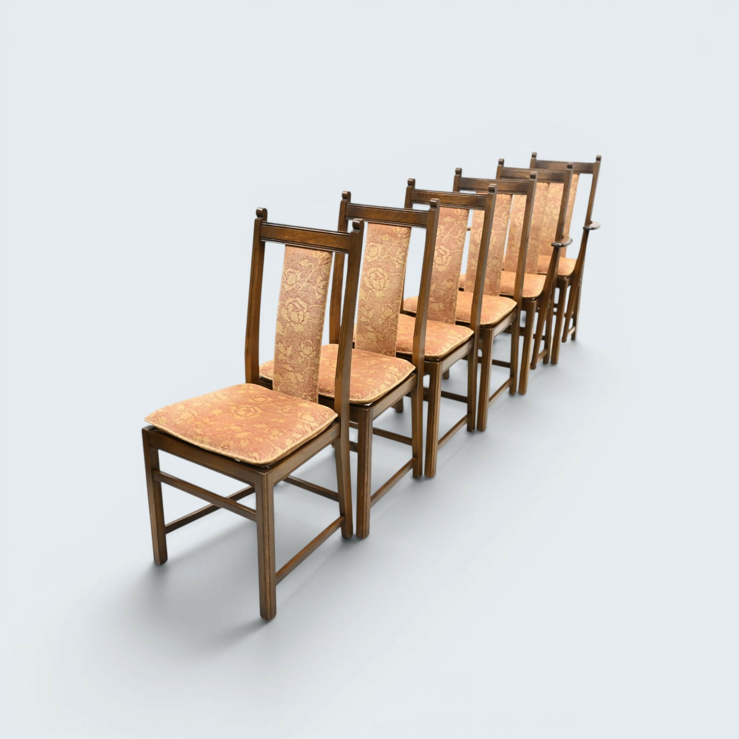 6 Ercol Dining Chairs Including 2 Carvers Golden Dawn Baluster FREE U* Delivery