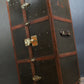 Luxury Antique Wardrobe Trunk by Goyard with Key