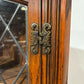 Old Charm Priory Style Corner Cupboard with Leaded Glass Doors