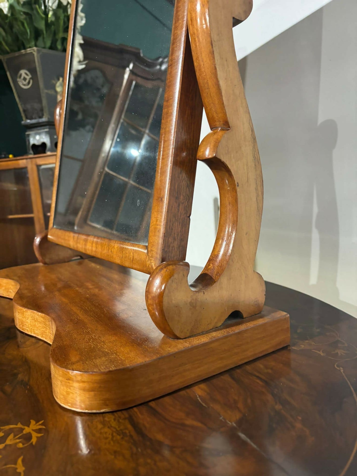 19th Century Mahogany Mirror8