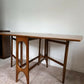 Mid Century Modern Teak Drop Leaf Dining Table Vintage Space Saving Gate Legs