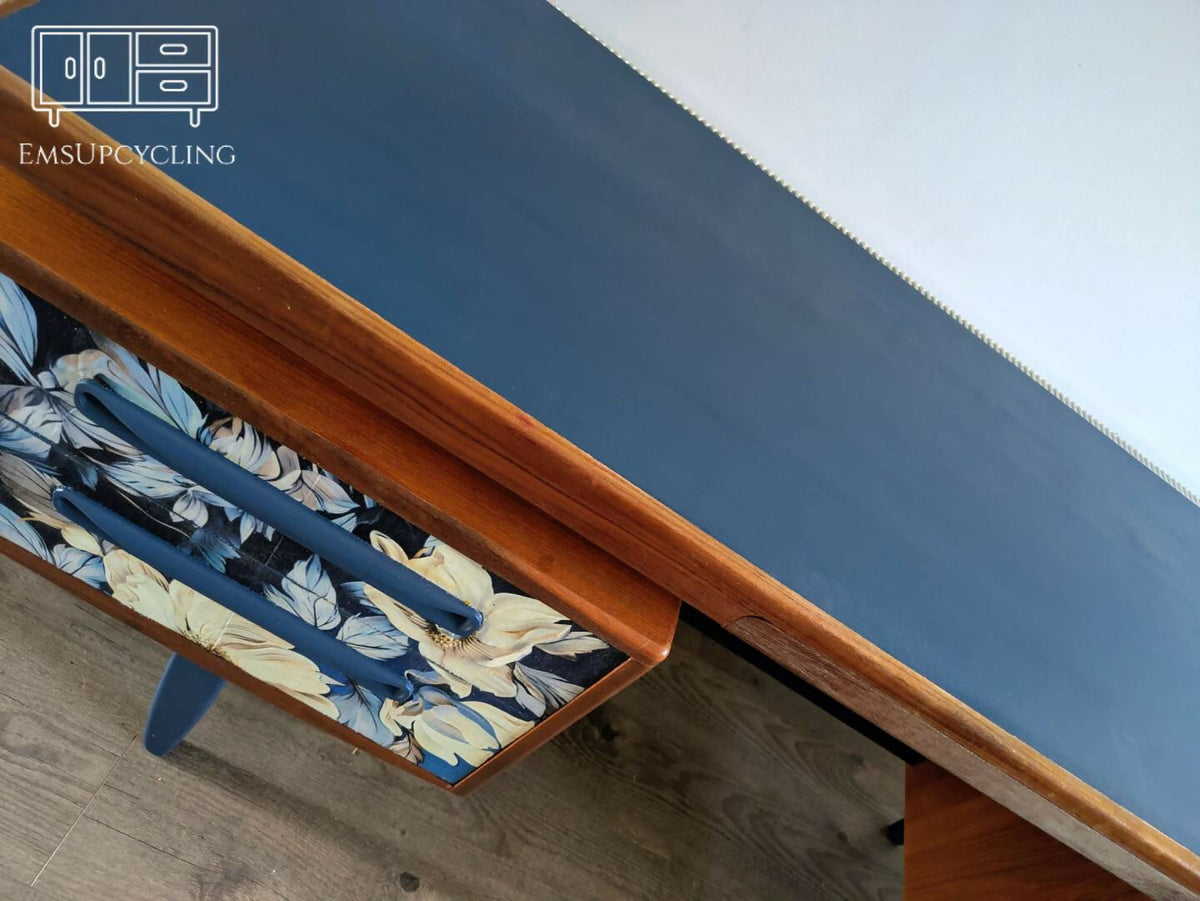 G Plan Fresco Dressing Table| Hand-Painted | Floral Drawers | Mid-Century