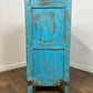Vintage Indian Reclaimed Wooden Blue Rustic Cupboard