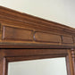 Wardrobe Antique French Style Oak Three Door Carved Mirrored Armoire LOT 6231