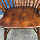 Antique Style Oak & Elm Comb Back Windsor Chair Crinoline Stretcher Armchair