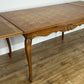 Dining Table Vintage French Louis XVI Carved Oak Extendable Table LOT 6356