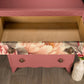 Upcycled Vintage MCM Pink Painted Lebus Chest of Drawers