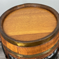 Drink Cabinet Vintage French Style Oak Brass Trim Barrel Carved Storage LOT 3900