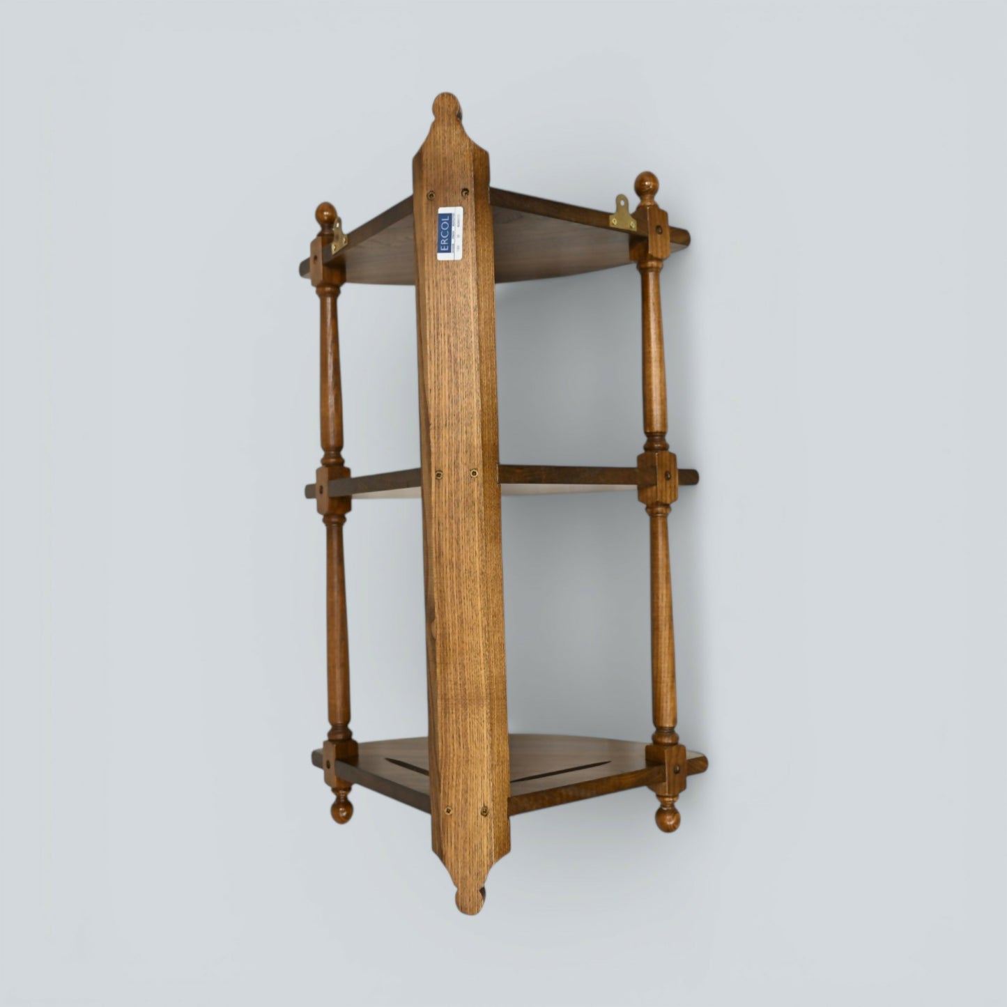 Ercol Hanging Corner Shelving Golden Dawn Finish #1104 EXC FREE UK Delivery