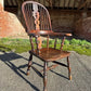 Antique Early 19th Century English Oak And Elm Broad Arm Windsor Chair