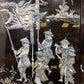 Set of Four Vintage Oriental Wall Panels with Mother of Pearl Inlay