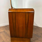 Vintage Walnut Veneered Dressing Table with Removable Mirror