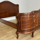 Bed Vintage French Louis XVI King Size Bed Frame Carved Headboard LOT 6403