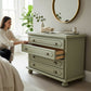 Sage Green Chest of Drawers | Vintage French Country Farmhouse Style Dresser
