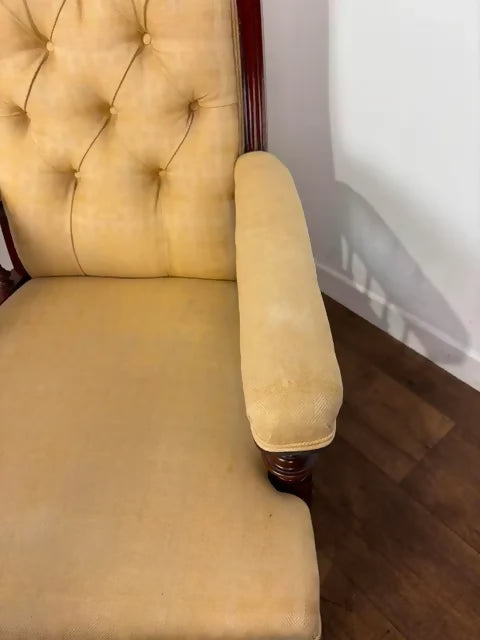 Edwardian Mahogany Framed Nursing Armchair
