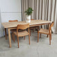 Vintage Late Mid Century Solid Oak Danish Dining Table Retro Scandi R915