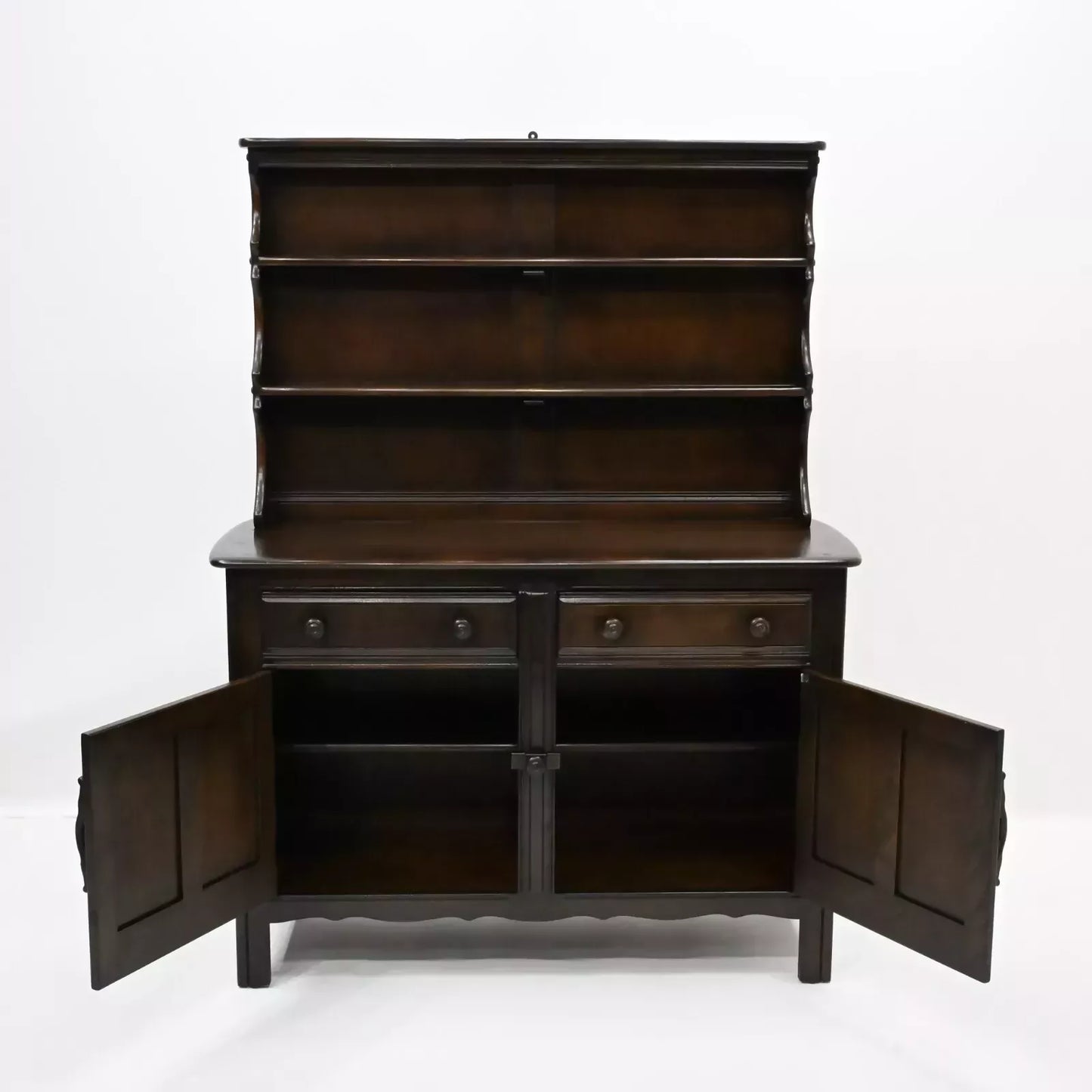 Ercol Welsh Dresser 2 Drawers 2 Cupboards Shelving 1960/70s FREE UK Delivery