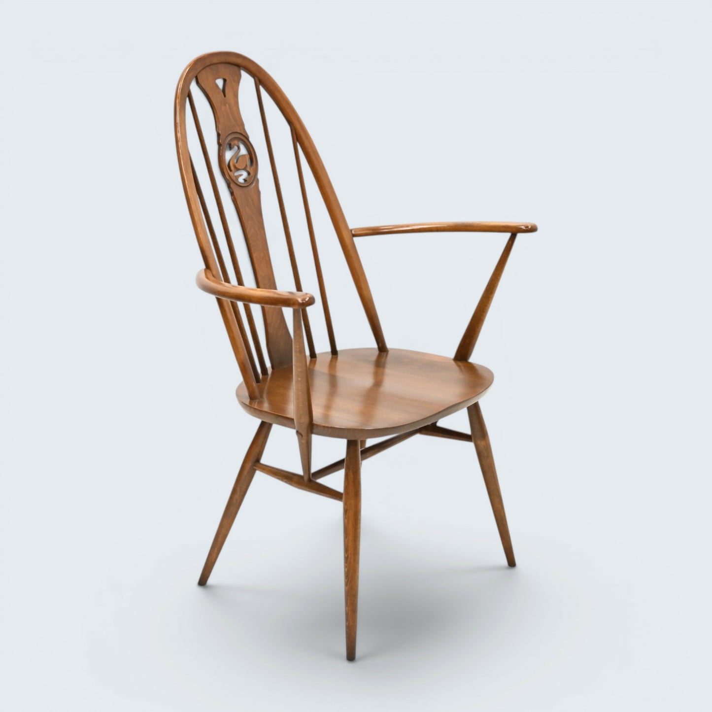 6 Ercol Swan Bow Back Dining Chairs Golden Dawn Finish FREE UK Delivery*