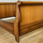 Bed Vintage French Style Sleigh Double Bed Frame Carved Headboard LOT 6411