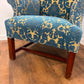 Vintage Wingback Armchair & Matching Footstool