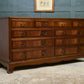 Regency Style Mahogany Sideboard Wide Bank of Drawers