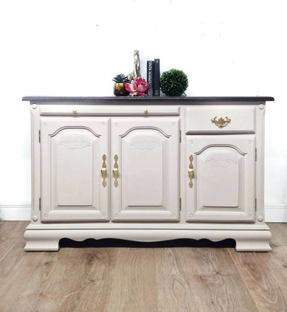 vintage sideboard, buffet,media unit, drinks cabinet, beige,taupe,vintage, kitchen cupboard,cupboard,cabinet