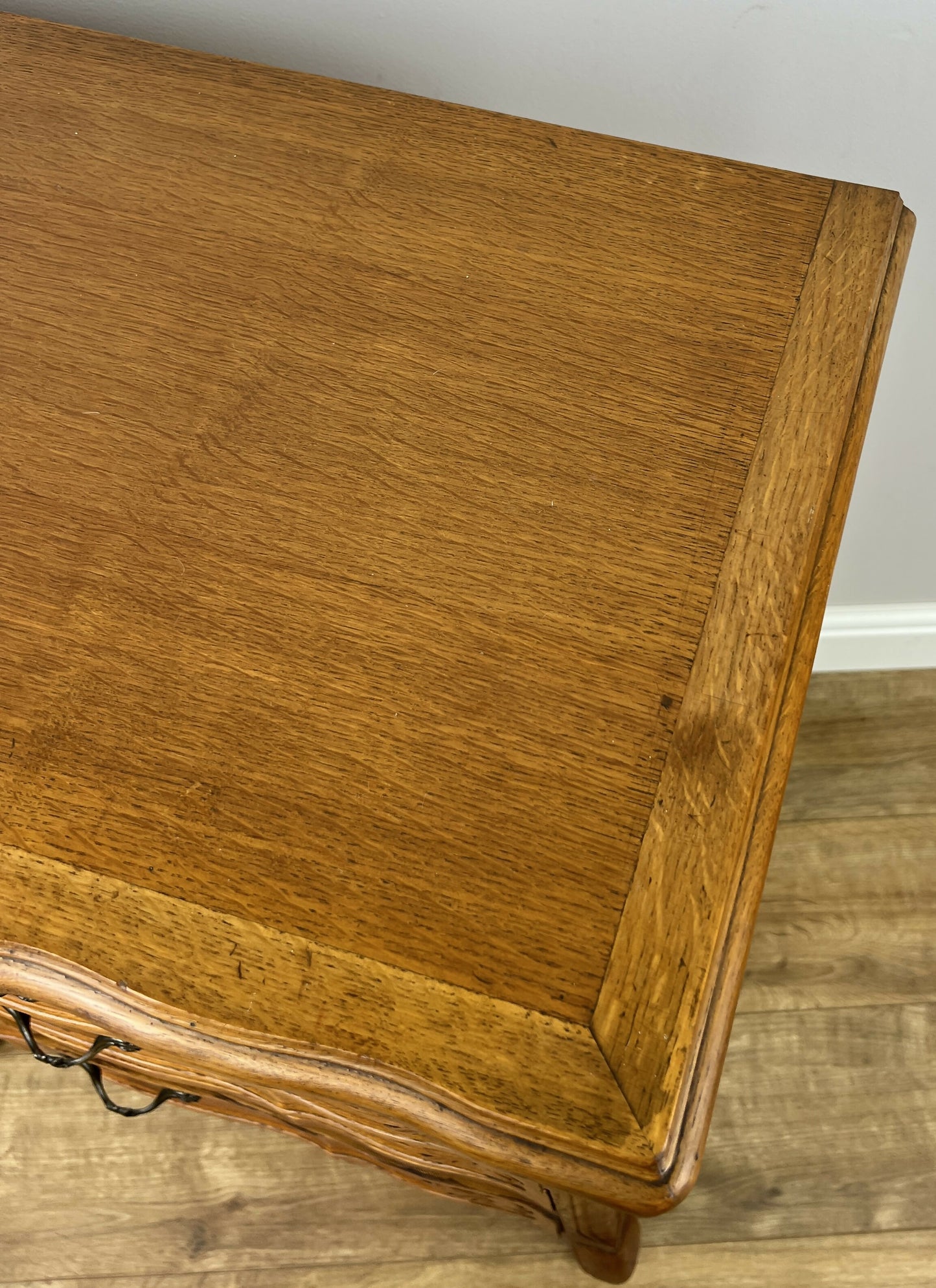 Chest of Drawers Vintage French Louis Oak 4 Drawers Carved Cabinet LOT 6299