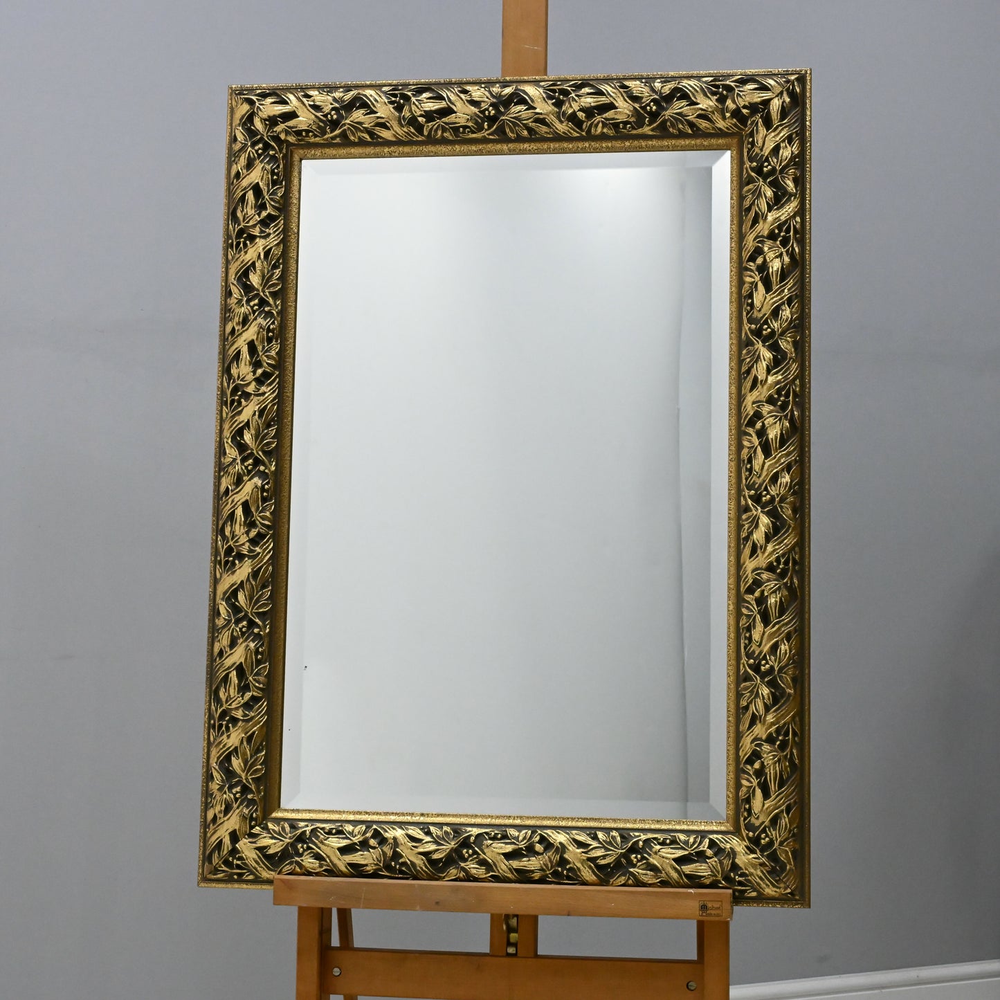 Large Gold Framed Bevelled Wall Mirror Heavy 93cm x 68cm FREE Delivery. SBR9891/1012D