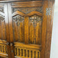 Vintage Priory Style Oak 3/4 Gents Fitted Wardrobe - probably Lock of London.