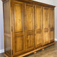 Wardrobe Vintage French Style Five Door Storage Carved Armoire LOT 6518