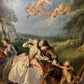 Antique Style Reproduction Painted Gilt Fire Screen