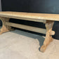 French Bleached Oak Farmhouse Dining Table