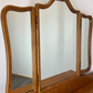 Dressing Table with Mirror Vintage French Louis Oak Vanity Makeup Table LOT 2757