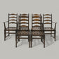 6 Ercol Dining Chairs Ladderback In Dark Finish FREE Nationwide Delivery*. SBR9528/0509D