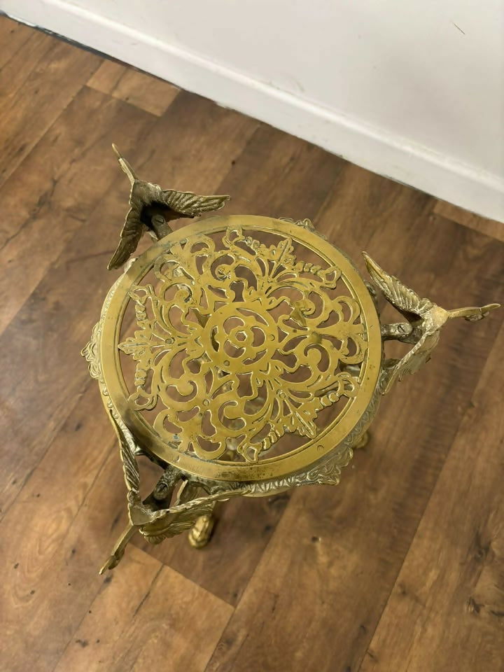 Ornate Brass Plant Stand / Jardinière Stand