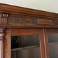 Bookcase Antique French Style Glazed Display Cabinet Oak Sideboard LOT 6462