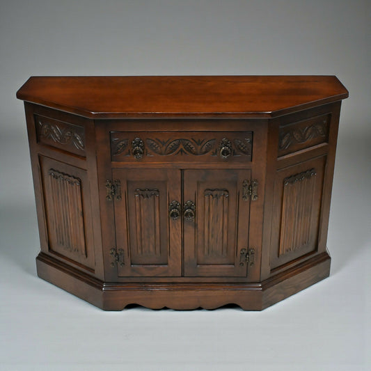 Old Charm Canted Cupboard/Sideboard Tudor Brown Finish #2198 FREE UK Delivery*. SBR11019/0710E