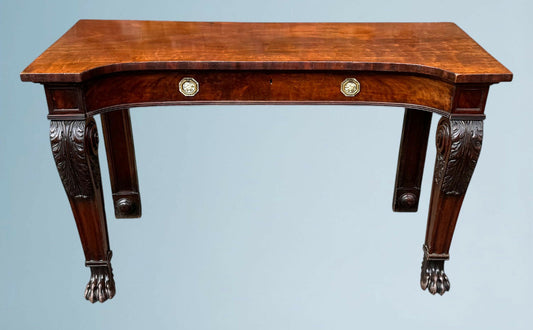 A Good Regency Craved Mahogany Serving Table