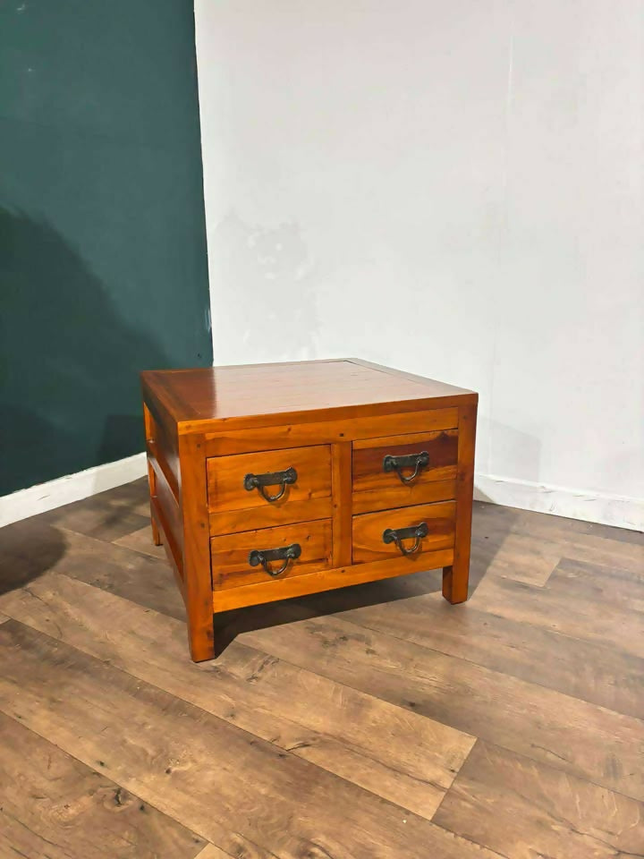 Oriental Style Hardwood Lamp Table