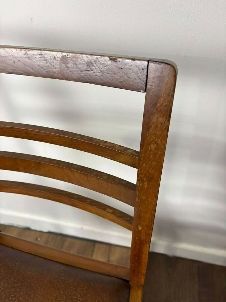 Set Of Four Mid Century Oak Dining Chairs