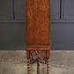 Double Bow Front Burr Walnut Drinks Cocktail Cabinet
