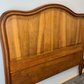 Bed Antique French Style Oak Double Bed Frame Carved Headboard LOT 3711