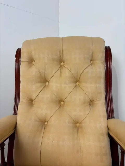Edwardian Mahogany Framed Nursing Armchair