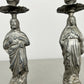 Pair of Candle Holders Vintage French Style Figural Design Candlesticks LOT 6471