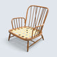 Ercol Jubilee Easy Chair Cream Floral Upholstery New Webbing FREE UK Delivery*
