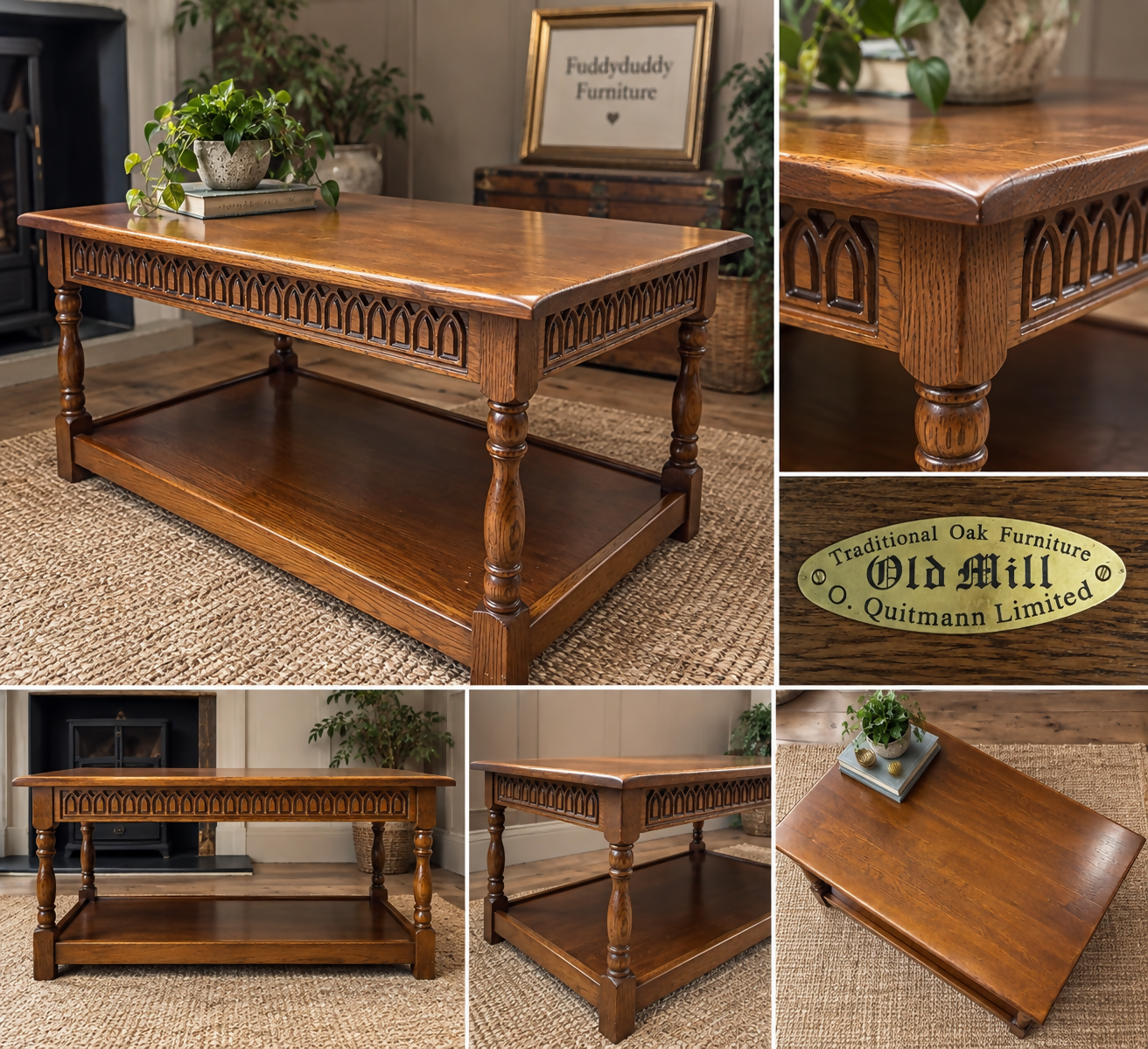 Old Mill traditional Oak Furniture coffee table