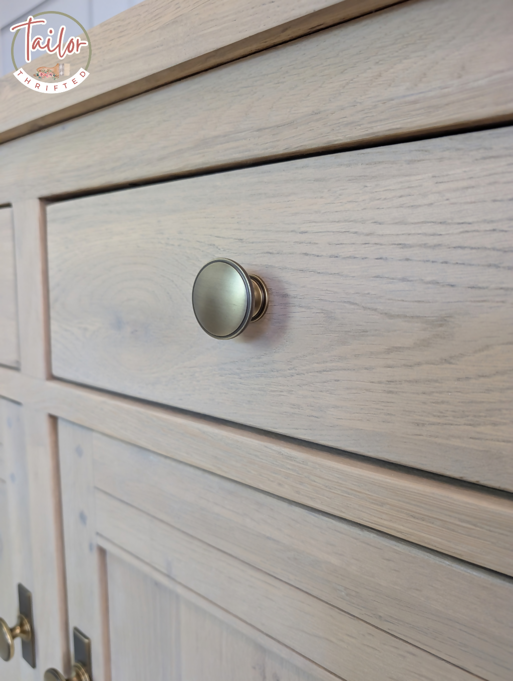 Professionally Upcycled Oak Wood Sideboard | Modern Rustic